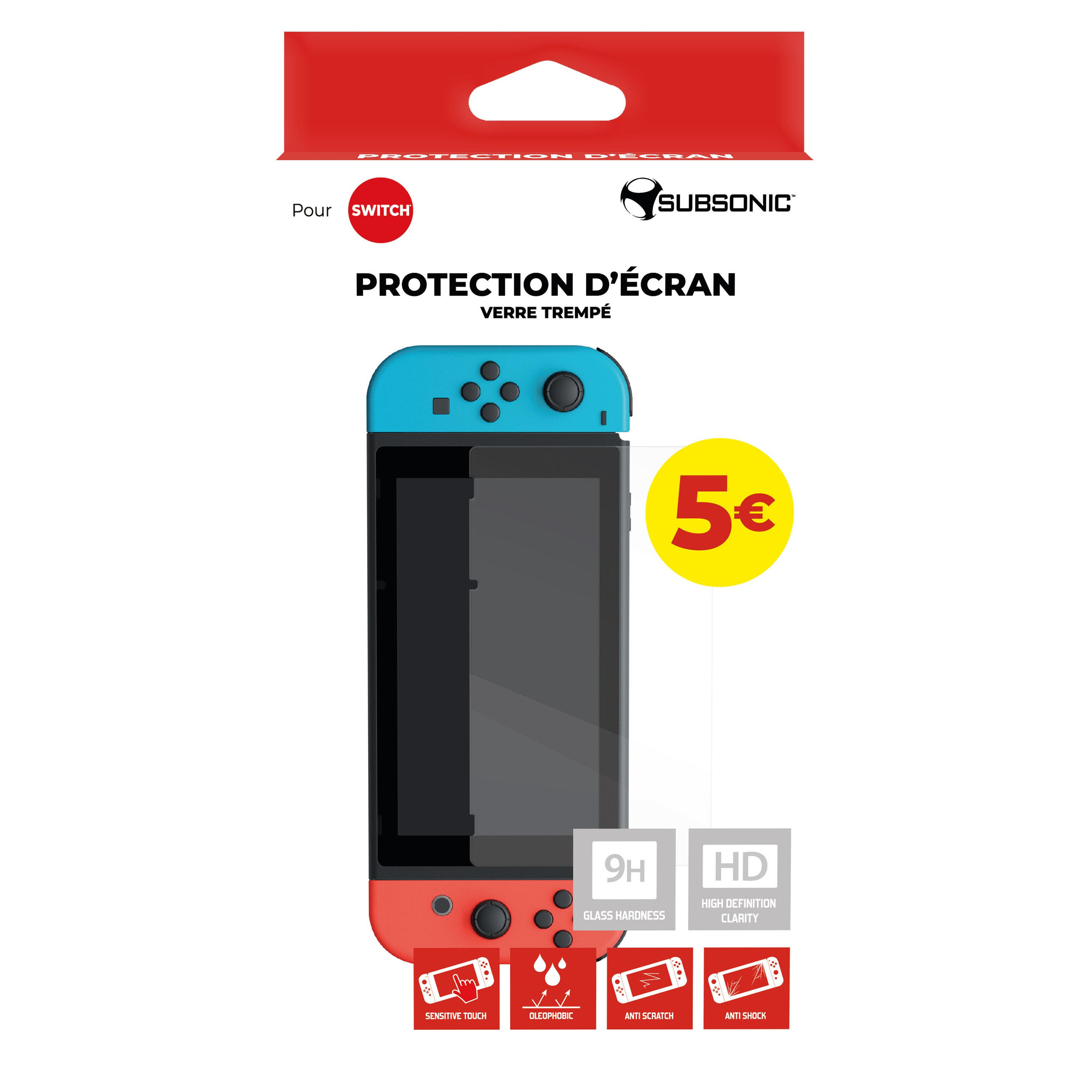 Protection Écran Verre Trempé Nintendo Switch pas cher 