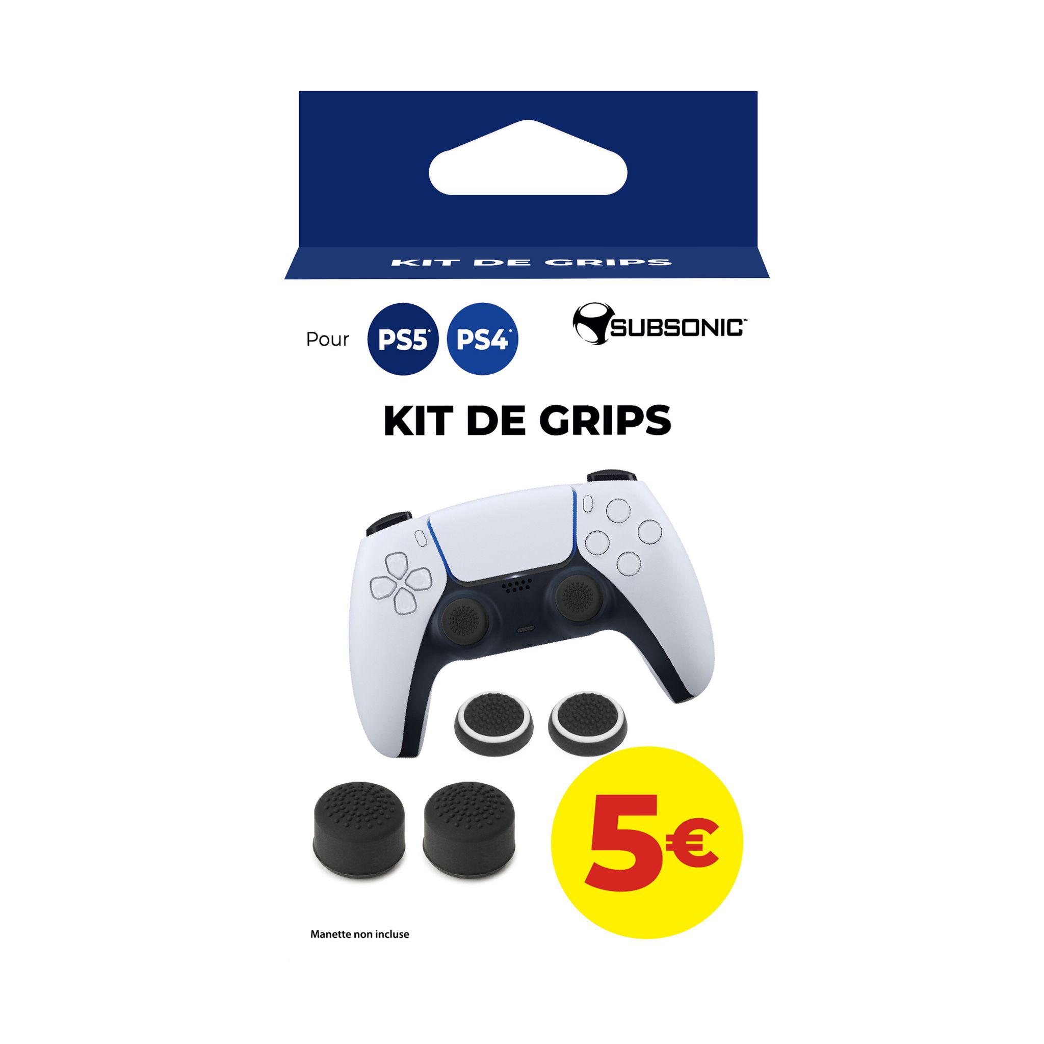 Kit de Grip Manette PS4 / PS5 pas cher 