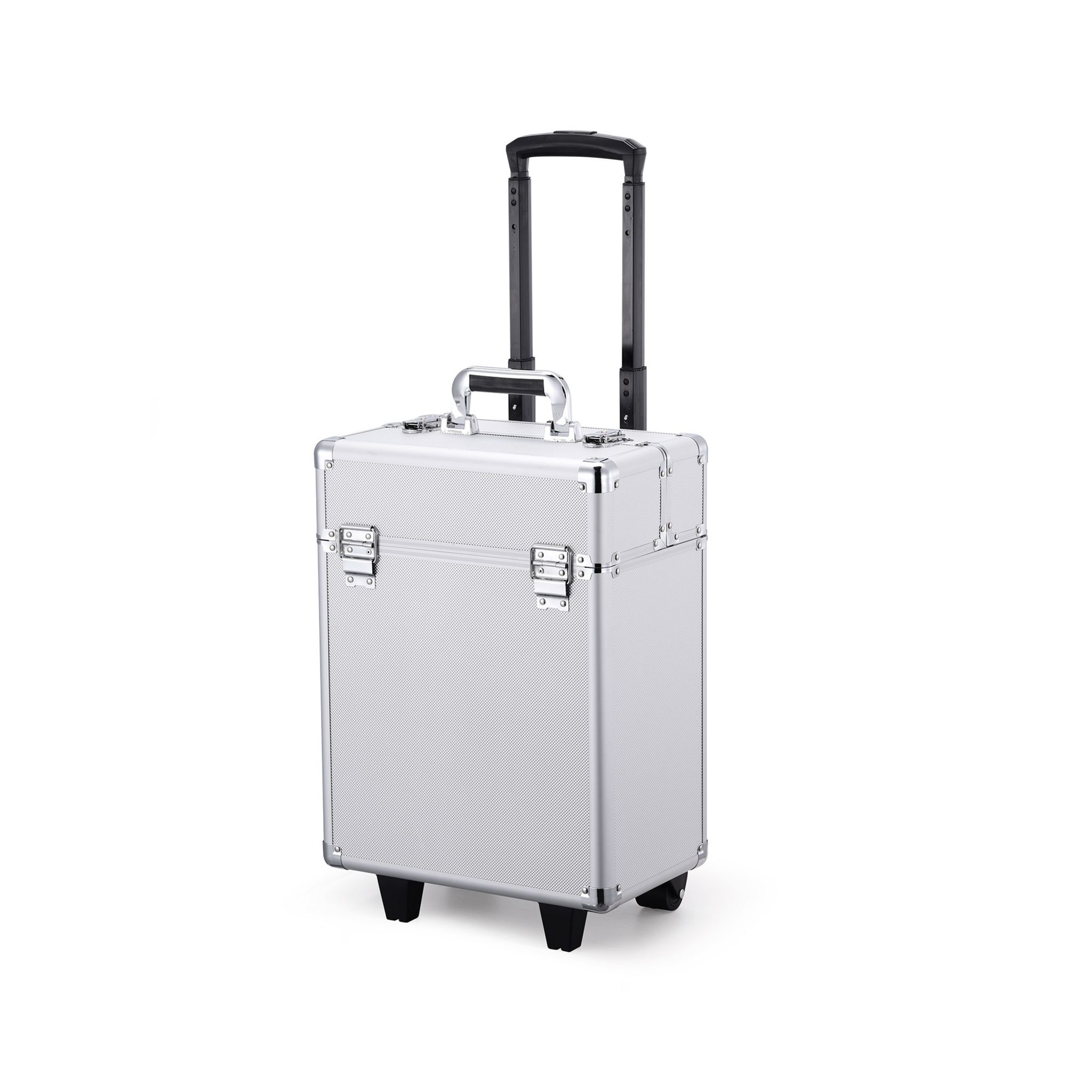 VALISE TROLLEY DE MAQUILLAGE PROFESSIONNEL AVEC MIROIR ET AMPOULES MAKE ME  UP DE PREGO