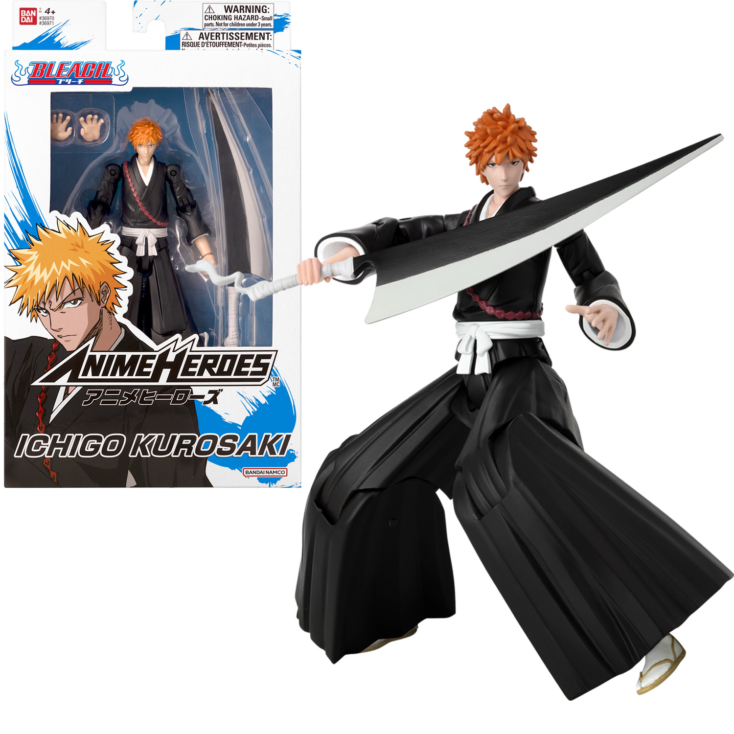 BANDAI Figurine Bleach - Kurosaki Ichigo 17cm pas cher 