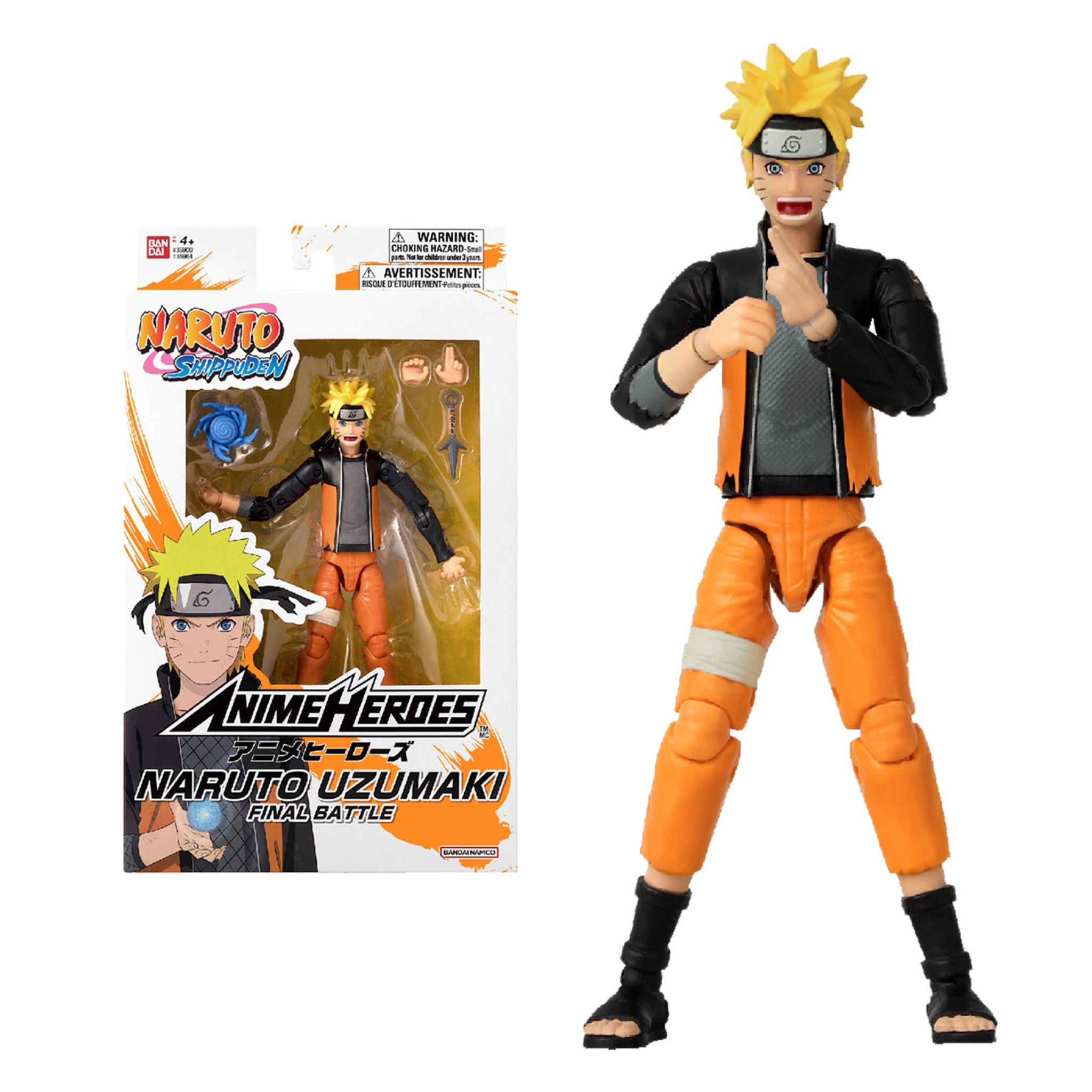 BANDAI Figurine Naruto Final Battle - Anime Heroes 17cm pas cher 