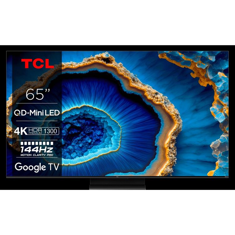 TV TCL 65C805, Mini-LED, QLED, 65, 165cm, UHD, Google TV