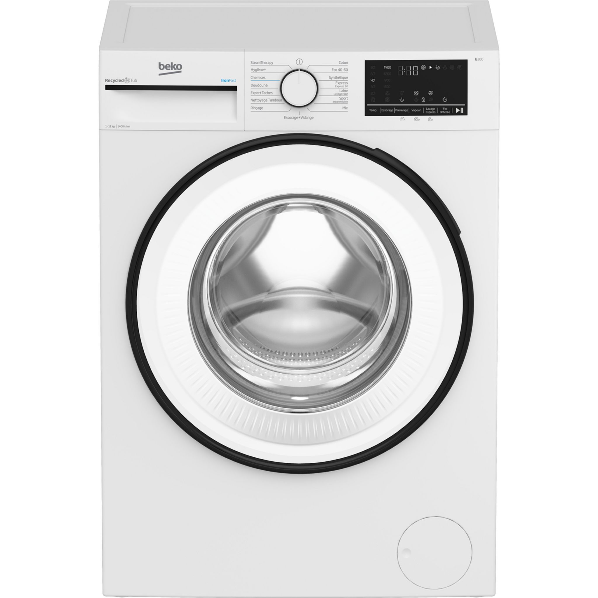 CANDY Lave linge hublot CSS1413TWMRE-47, 13 kg, 1400 T/min, Moteur à  induction, A pas cher 