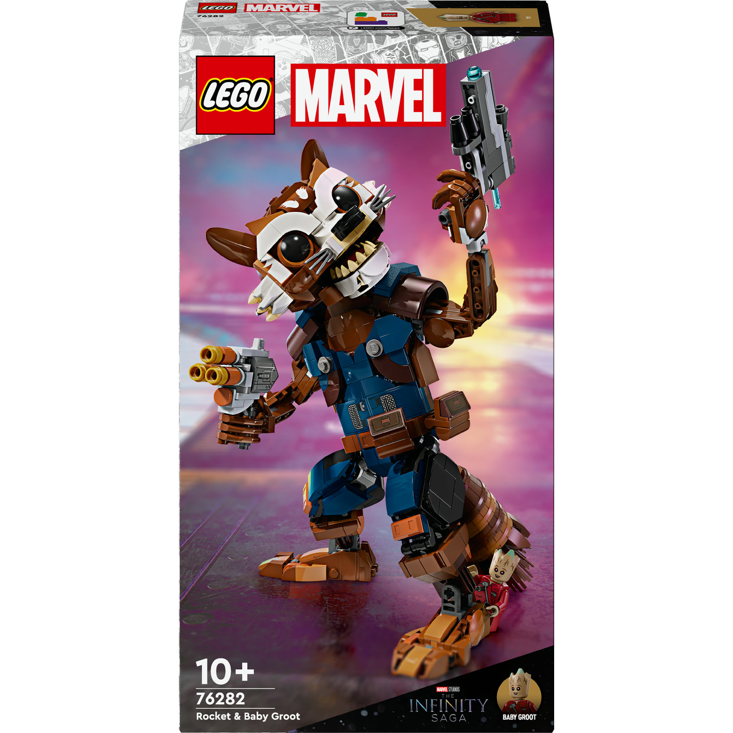 LEGO 76253 Marvel Le QG des Gardiens de la Galaxie Volume 3, Jeu avec  Minifigurines Groot et Star-Lord, Jouet Super-Héros Enfants, Filles et  Garçons