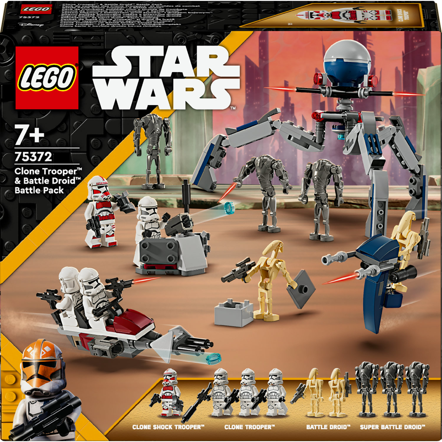 LEGO 75347 Star Wars Le Bombardier TIE, Kit de Maquette à Construire,  Vaisseau & 75345 Star Wars Pack de Combat des Clone Troopers de la 501ème  Légion, Jouet de Construction, 4 Minifigurines 
