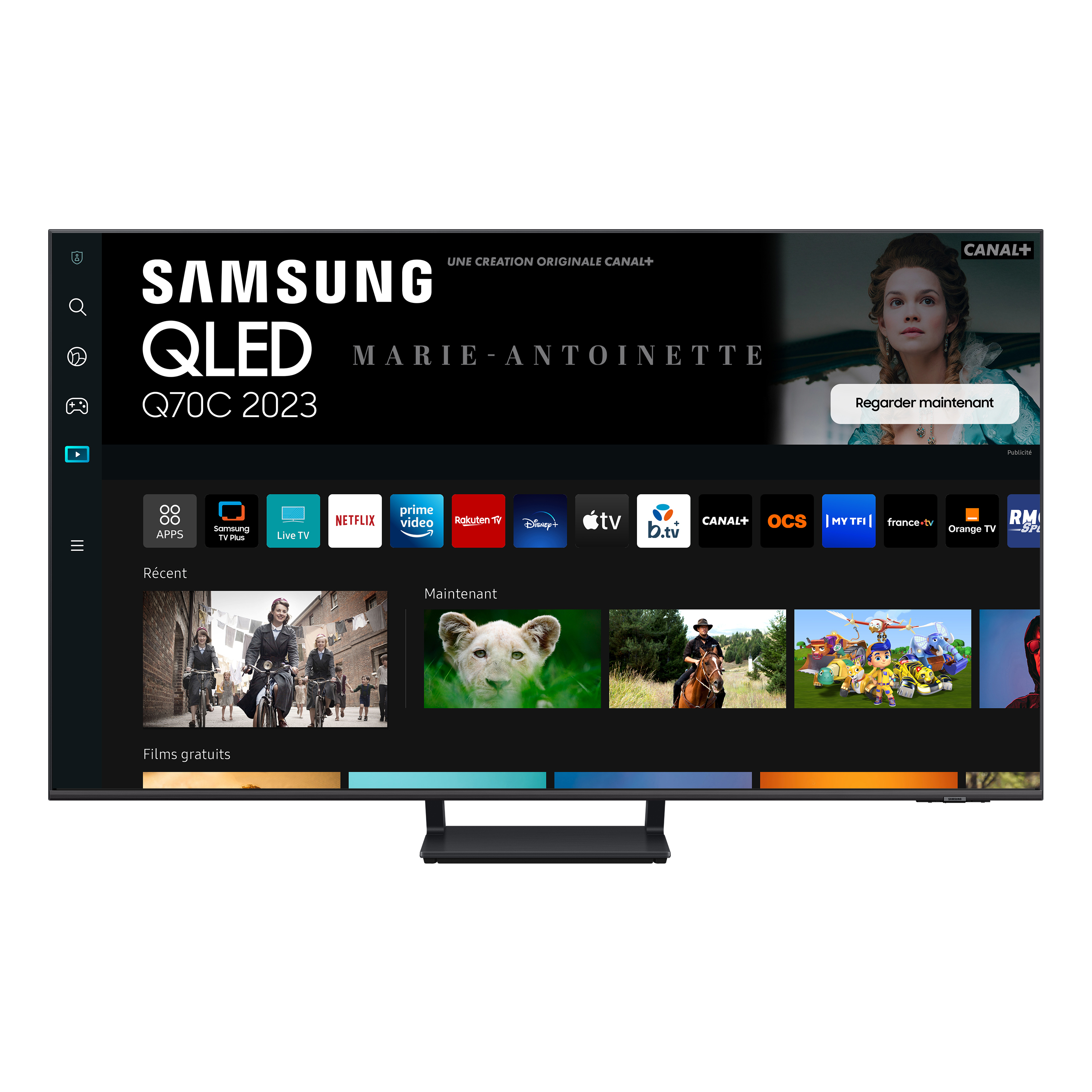 TV SAMSUNG TQ55Q80CATXXC (QLED - 55'' - 140 cm - 4K Ultra HD - Smart TV)