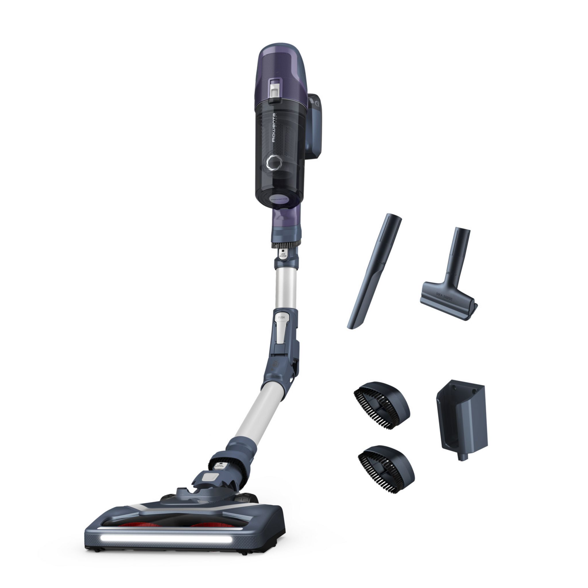 ROWENTA Aspirateur balai sans fil RH6848 Violet pas cher Auchan.fr