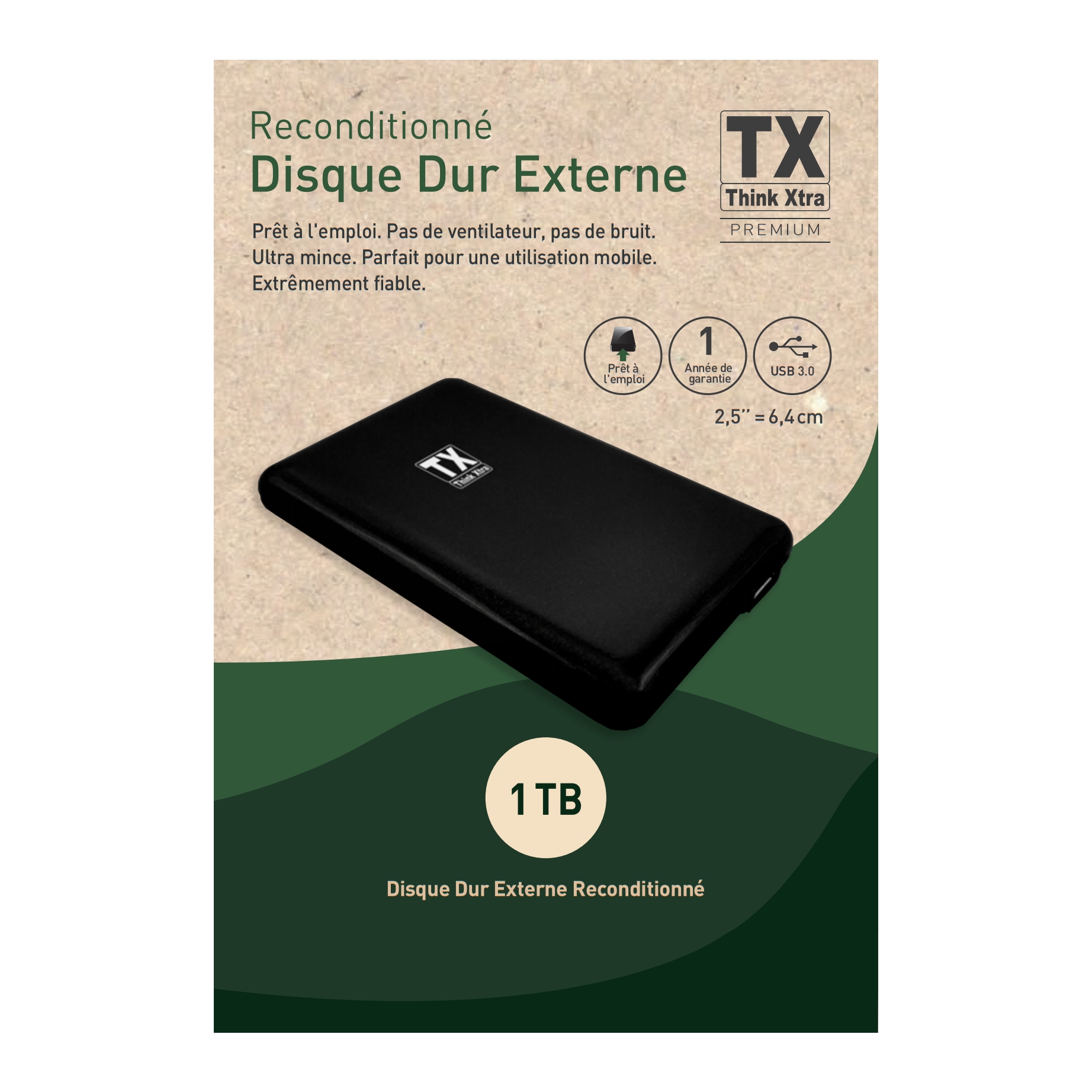 Intenso - disque dur 1 To - USB 3.0 - noir Pas Cher