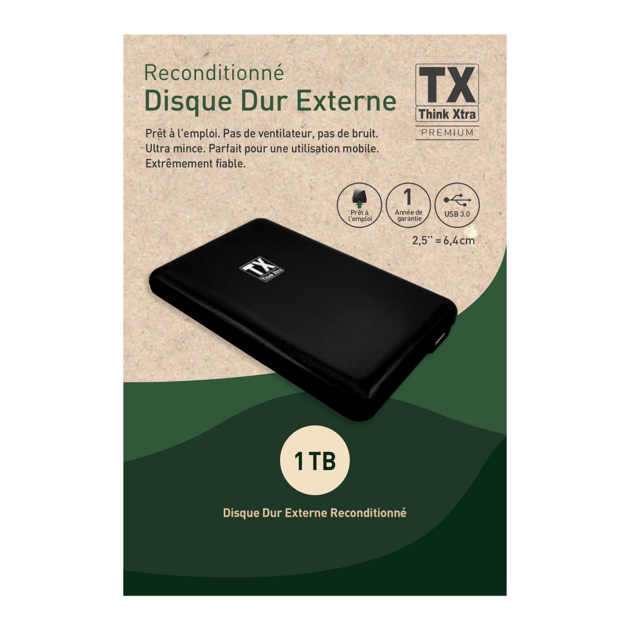 VERBATIM Disque dur externe portable 1TO USB 3.0 - Noir pas cher 