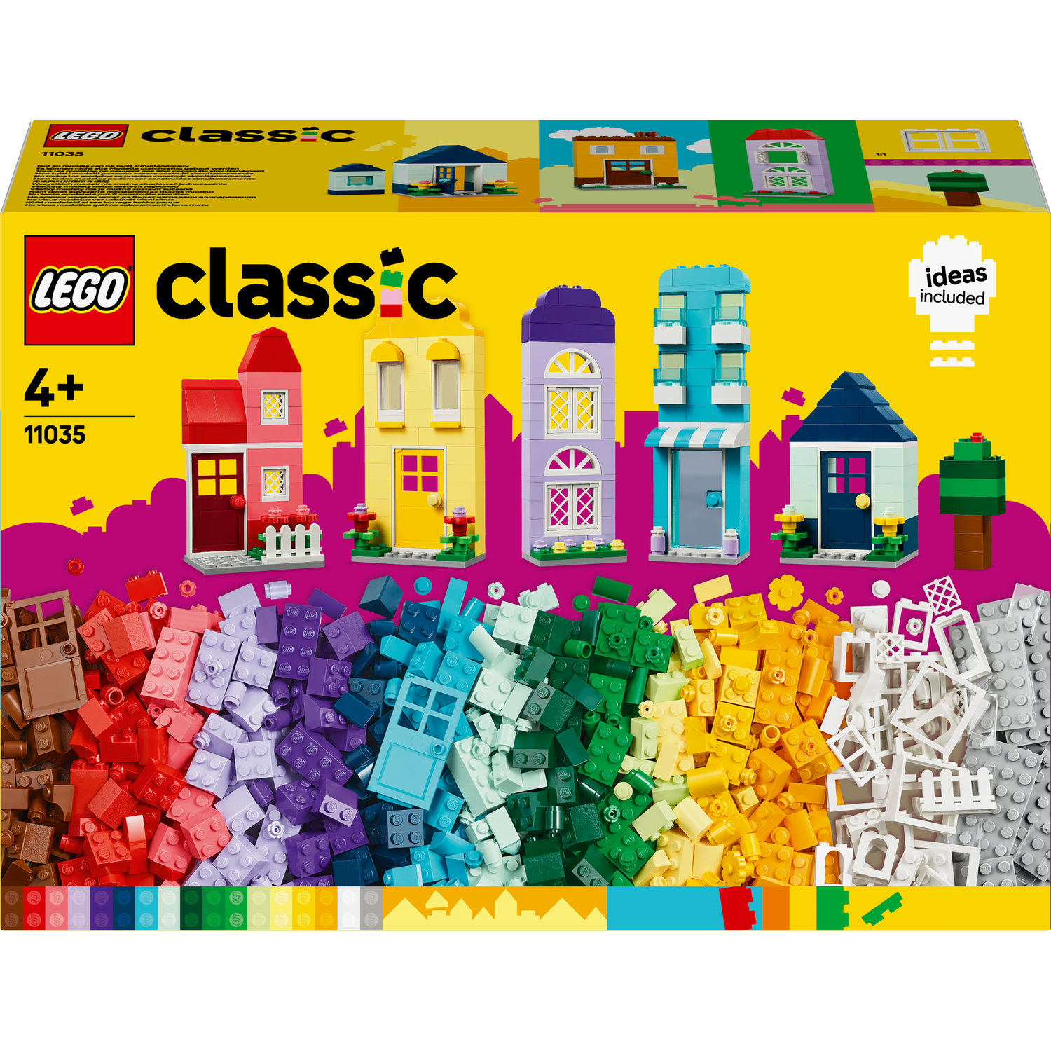 LEGO 11028 Classic L'Amusement Créatif Pastel, Jouets Briques pour Filles  et Garçons Dès 5 Ans : Crème Glacée, Dinosaure, Chat et Plus, Cadeau