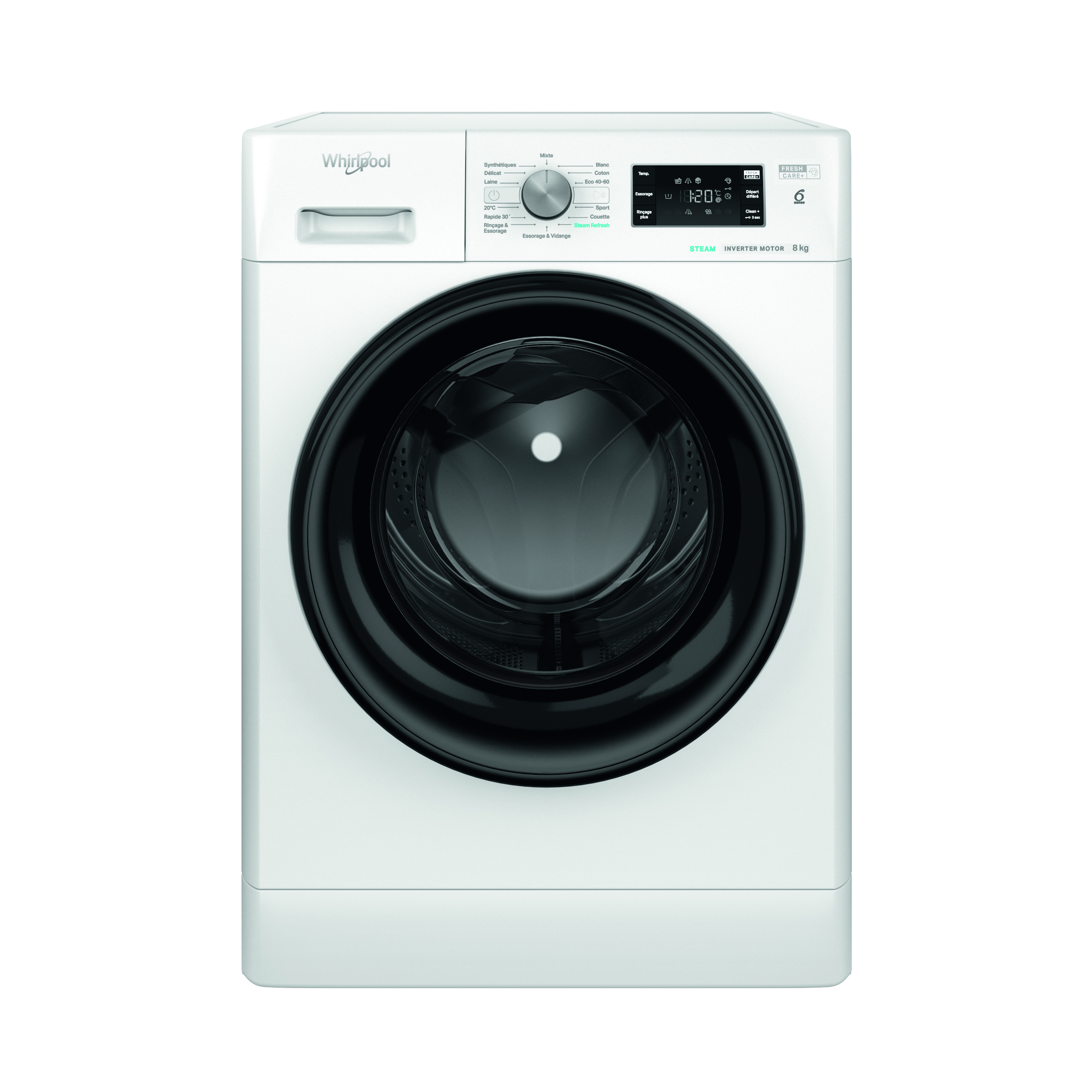 Lave linge hublot à induction LG F82D13WHS - 8 Kg, 1200 T/min, B –