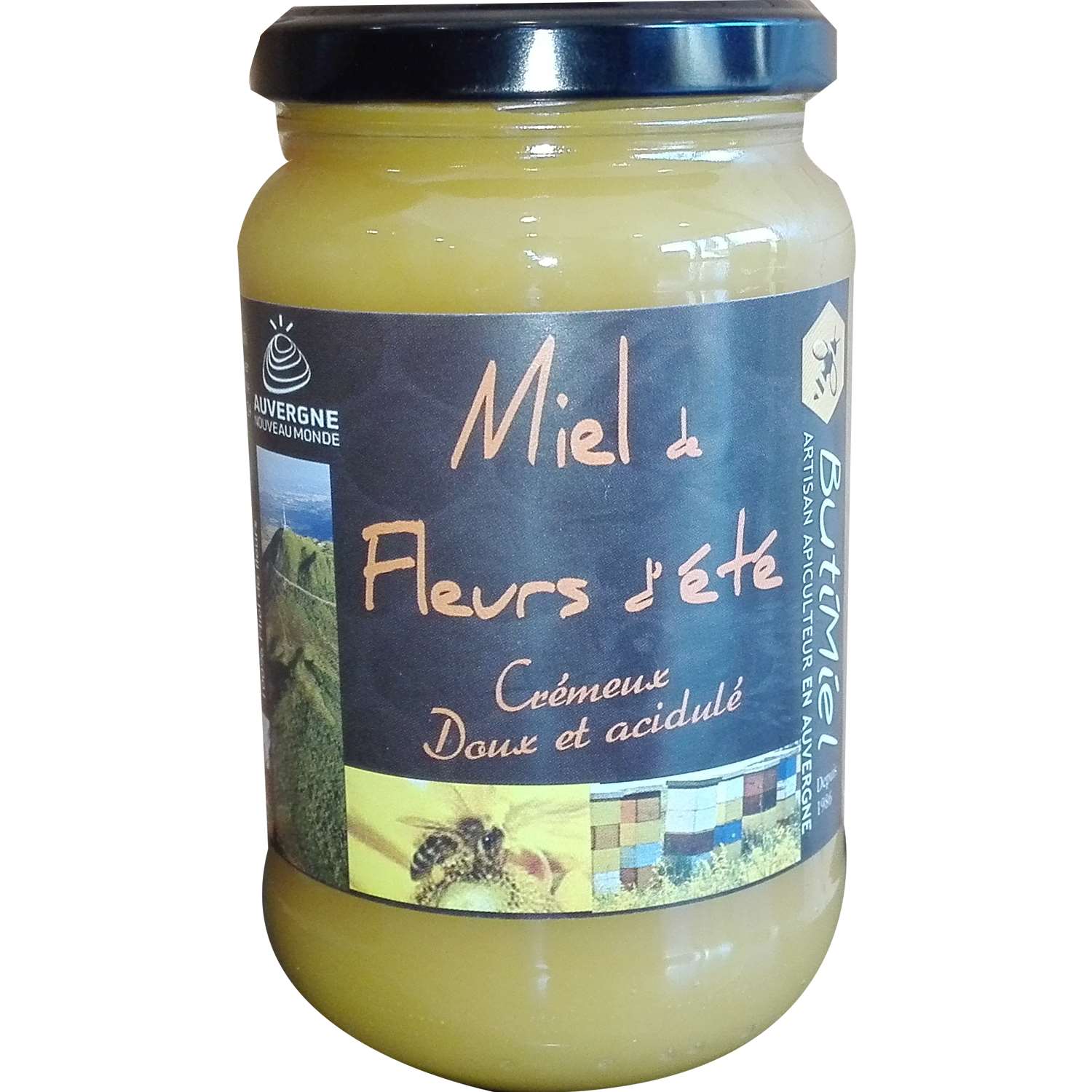 Vente de Miel de fleurs crémeux 1kg Artisanal