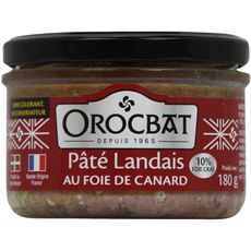 OROCBAT Orocbat Pâté landais au foie de canard 180g 180g