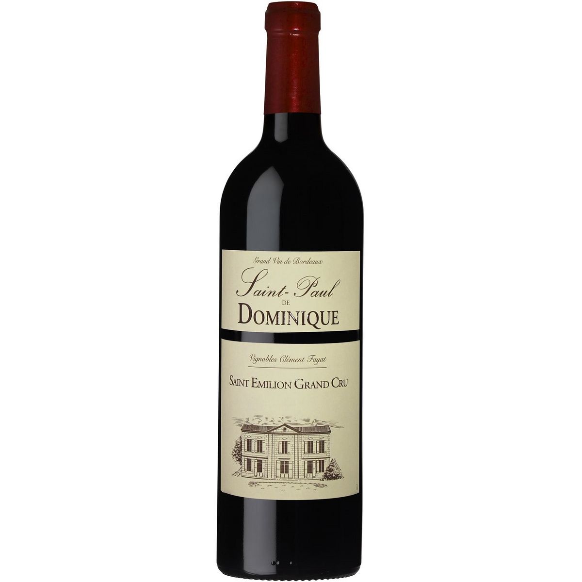Vin rouge AOP Saint-Emilion grand cru Saint-Paul La Dominique second vin du Château La Dominique 2015 75cl