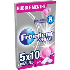 FREEDENT Freedent white bubble menthe étuis x5 -70g