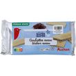 AUCHAN MIEUX VIVRE Biscuits gaufrettes au cacao sans gluten 12 gaufrettes 125g