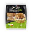 JACQUET Pain spécial pour hamburger flocons d'avoine bio 4 pains 260g