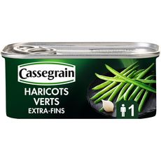 CASSEGRAIN Haricots verts extra-fins sélection cueillis et rangés main 110g
