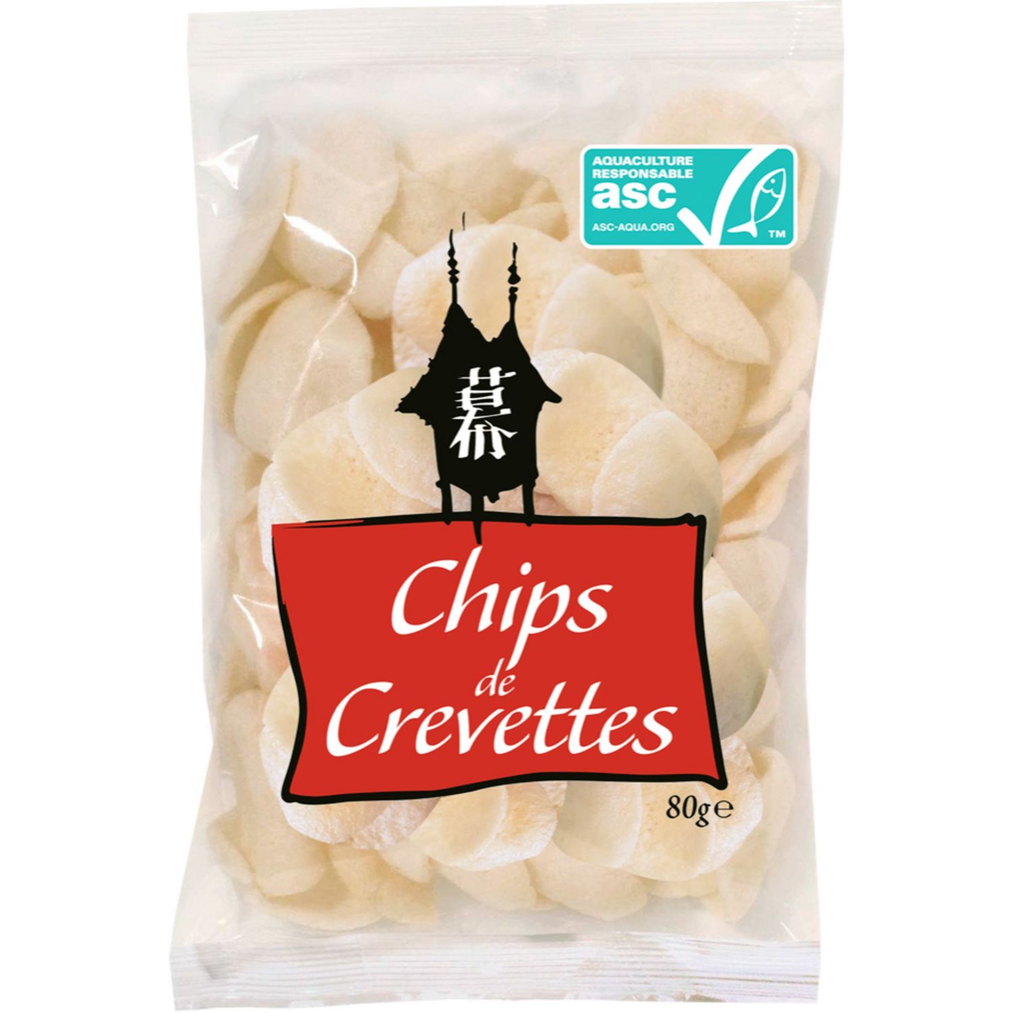 AUCHAN Chips de crevettes 4 portions 100g pas cher 