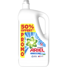 ARIEL Lessive liquide alpine 90 lavages 4,95l dont 50% offert