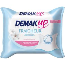DEMAK'UP Demak'Up Fraicheur lingettes démaquillantes peaux normales à sèches x25 25 lingettes