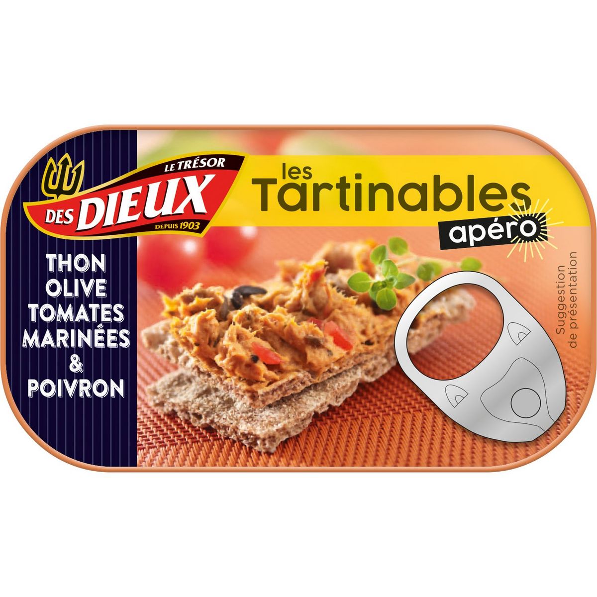 LE TRESOR DES DIEUX Les tartinables apéro thon olives tomates