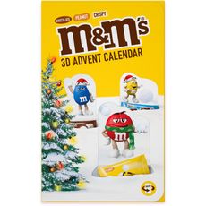 M&M'S Calendrier de l'Avent 3D chocolat cacahuète crispy 346g