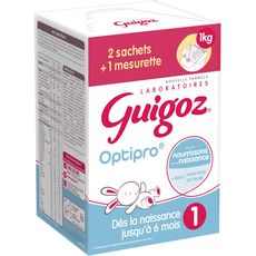 GUIGOZ Optipro 1 sachet lait 1er âge en poudre de la naissance à 6 mois 1kg