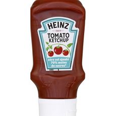 HEINZ Tomato ketchup sans sucres ni sel ajoutés en squeeze top down 425g
