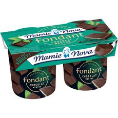 MAMIE NOVA Dessert fondant au chocolat menthe 2x150g