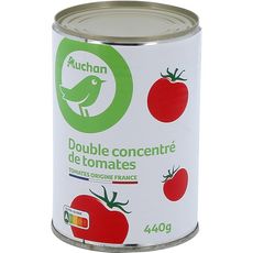 AUCHAN ESSENTIEL Double concentré de tomates 440g