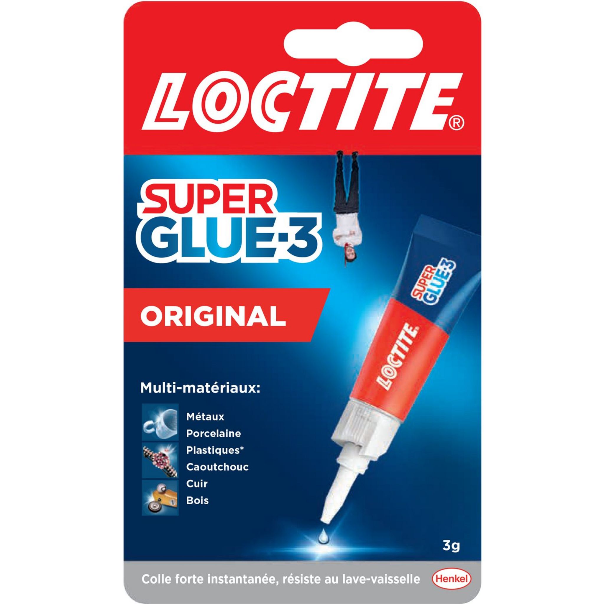 2 Colles Extra Forte Power Glue 3 G - Uhu pas cher