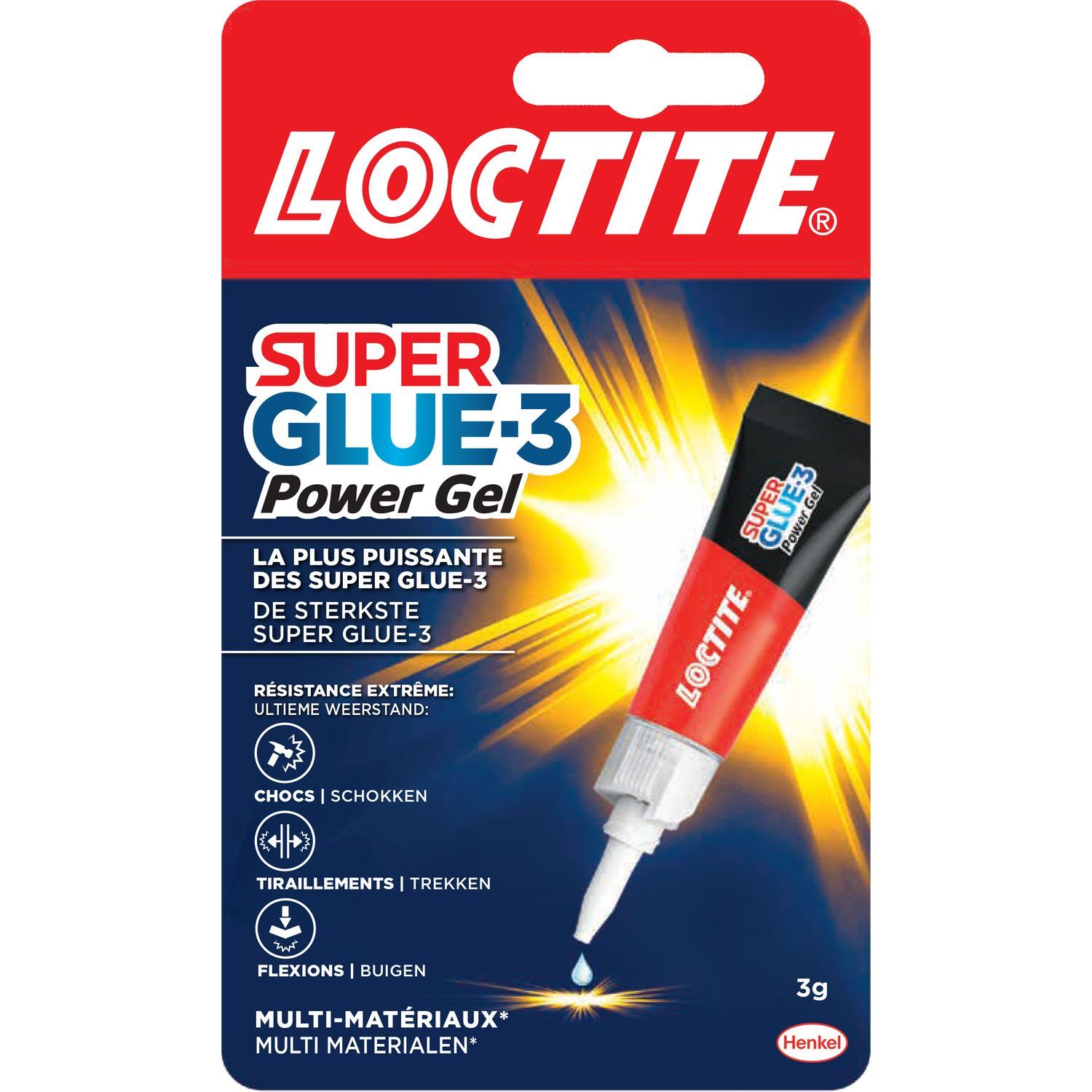 LOCTITE - Super Glue 3 - 2 x 3 g LOCTITE Pas Cher 