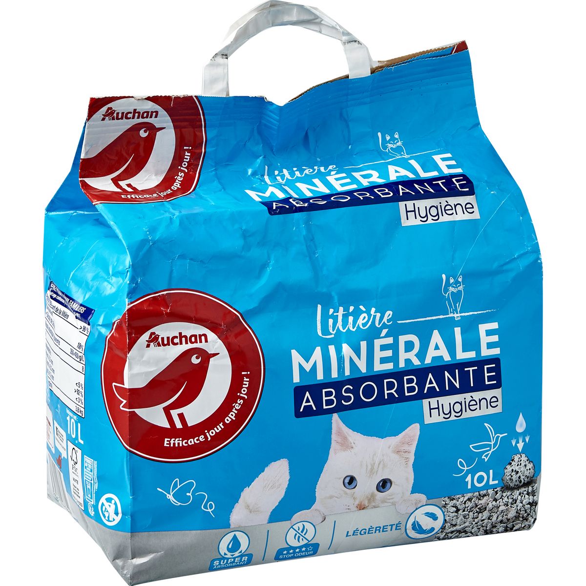 Auchan Litiere Minerale Absorbante Hygiene 10l Pas Cher A Prix Auchan