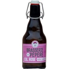 BRASSERIE DU PEPERE Bière framboise Cul rose 5% bouteille 33cl