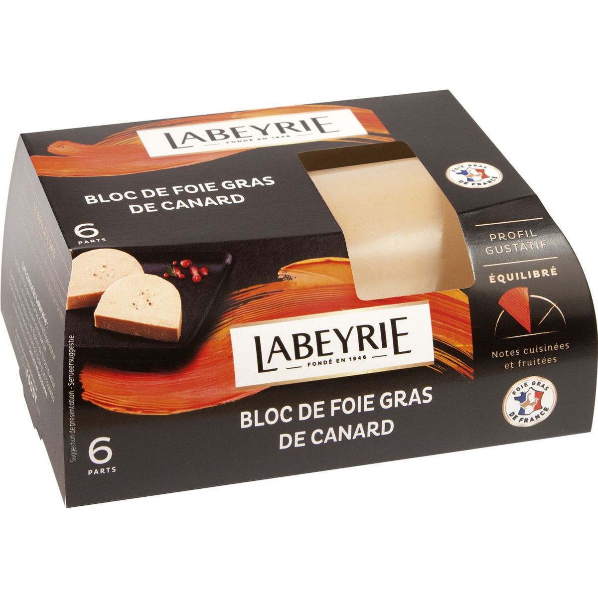 LABEYRIE Bloc de foie gras de canard 200g pas cher 