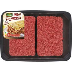 SOCOPA Ultra Savoureux Viande à base de bœuf hachée préparée 15%mg 2x500g