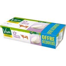VRAI Vrai yaourt nature bio 0%mg 8x125g