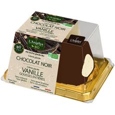 L'ANGELYS Bûche glacée chocolat noir vanille gousses entières 3-4 parts 330g