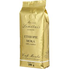 MAISON LEMETAIS Café moulu Ethiopie moka 100% arabica 250g