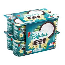 Auchan Yaourt Au Bifidus A La Vanille 12x125g 12x125g Pas Cher A Prix Auchan