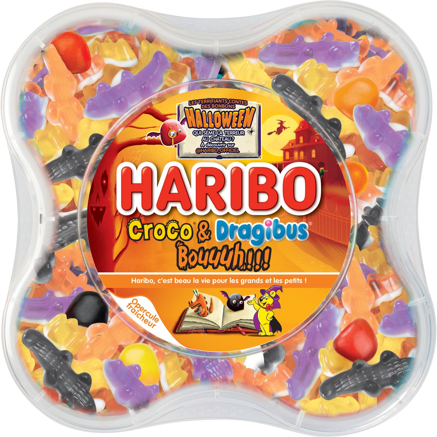 Boîte Haribo Croco et Dragibouuuh - 1kg