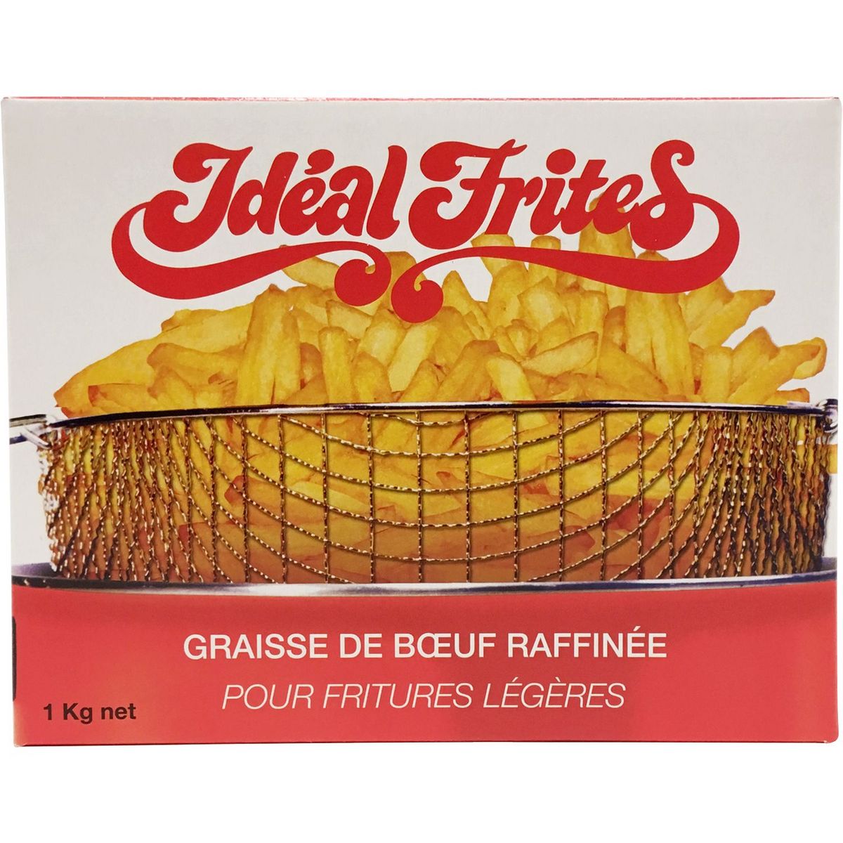 IDEAL FRITES Graisse de bœuf raffinée pour fritures légères 1kg pas cher à prix Auchan