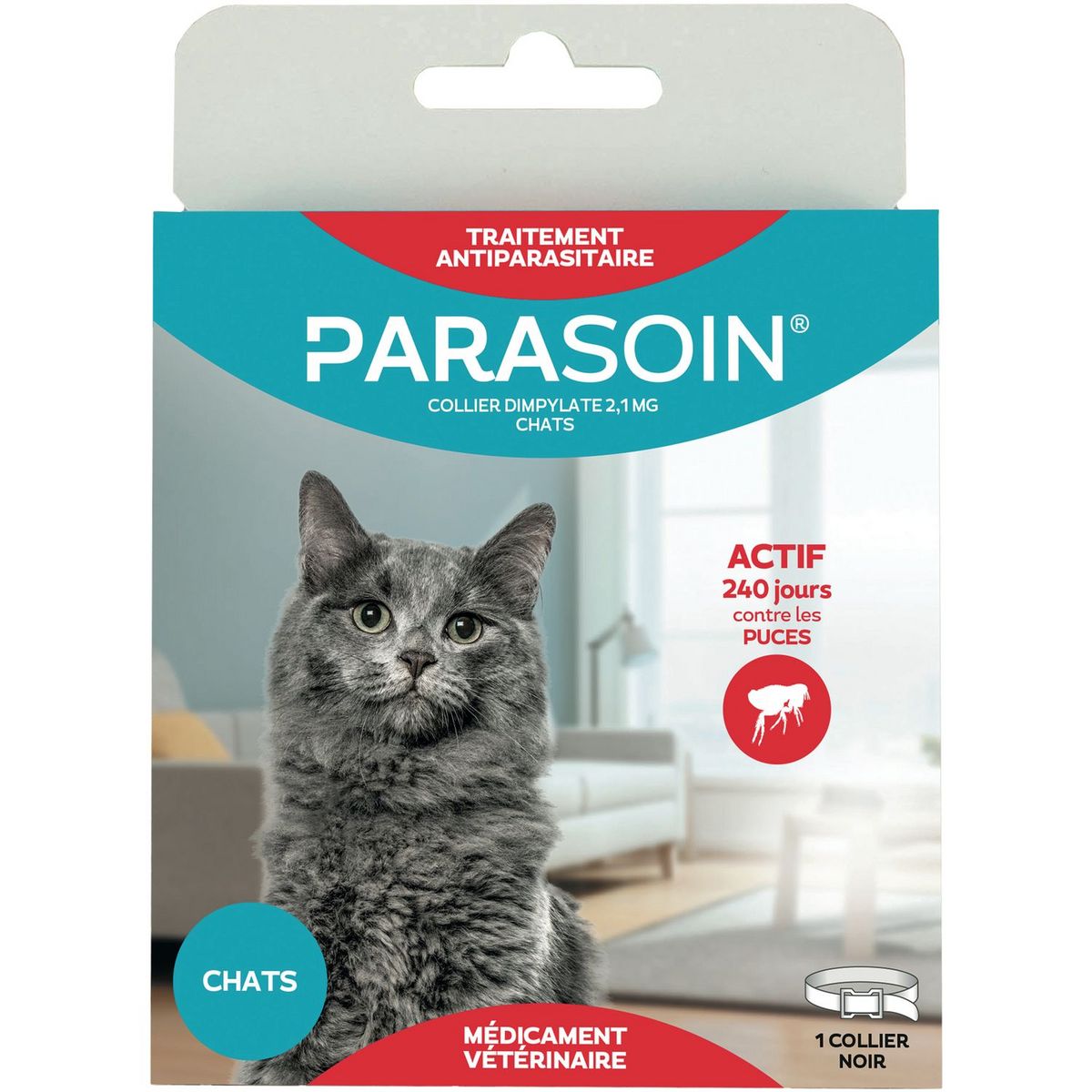 Parasoin Parasoin Collier Antiparasitaire Pour Chat Efficace 240 Jours 1 Piece Pas Cher A Prix Auchan