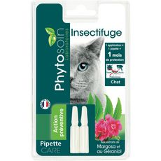 Phytosoin Pipettes Insectifuges Pour Chat 2x0 60ml Pas Cher A Prix Auchan