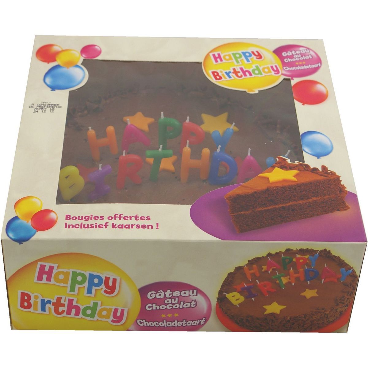 Lightbody Gateau D Anniversaire Au Chocolat Avec Bougies 16 Parts 0g Pas Cher A Prix Auchan