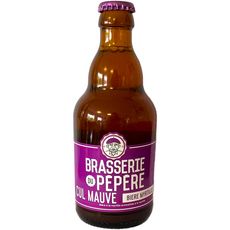 BRASSERIE DU PEPERE Bière à la myrtille Cul mauve 5% bouteille 33cl