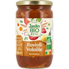 JARDIN BIO ETIC Ravioli à la volaille en bocal fabriqué en France 700g