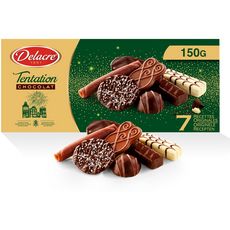 DELACRE Tentation assortiment de biscuits au chocolat 150g
