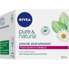 NIVEA Nivea soin jour apaisant pure & natural peau sèche 50ml